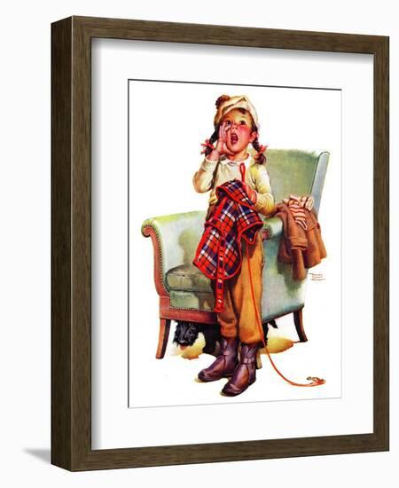 "Here Boy!,"December 5, 1936-Frances Tipton Hunter-Framed Giclee Print