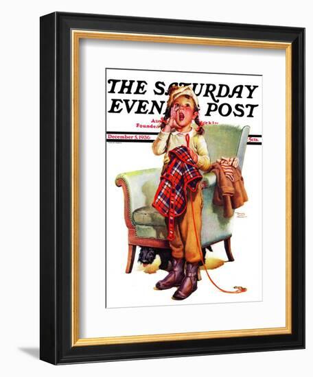 "Here Boy!," Saturday Evening Post Cover, December 5, 1936-Frances Tipton Hunter-Framed Giclee Print