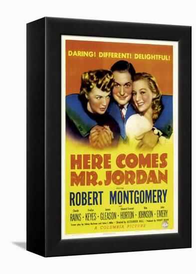 Here Comes Mr. Jordan, Rita Johnson, Robert Montgomery, Evelyn Keyes, 1941-null-Framed Stretched Canvas