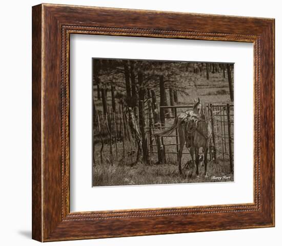 Here Comes My Cowboy-Barry Hart-Framed Art Print