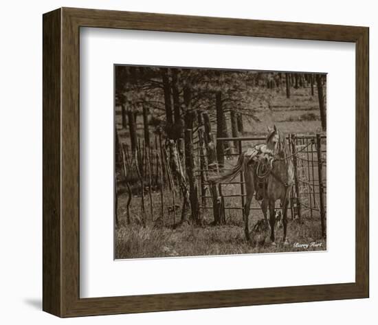 Here Comes My Cowboy-Barry Hart-Framed Art Print
