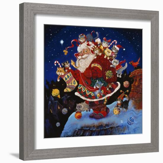 Here Comes Santa Claus-Bill Bell-Framed Giclee Print