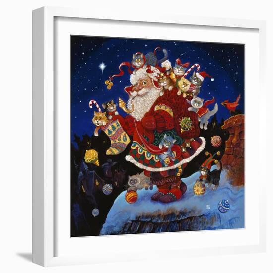 Here Comes Santa Claus-Bill Bell-Framed Giclee Print