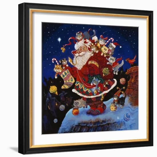 Here Comes Santa Claus-Bill Bell-Framed Giclee Print