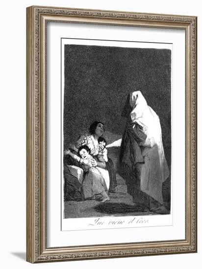 Here Comes the Bogeyman, 1799-Francisco de Goya-Framed Giclee Print