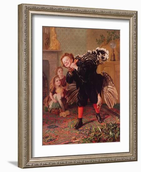 Here Comes the Gobbler..., C.1877-Sophie Anderson-Framed Giclee Print