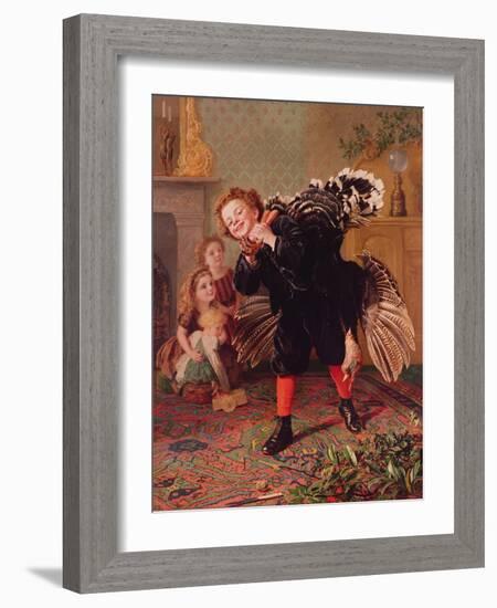 Here Comes the Gobbler..., C.1877-Sophie Anderson-Framed Giclee Print