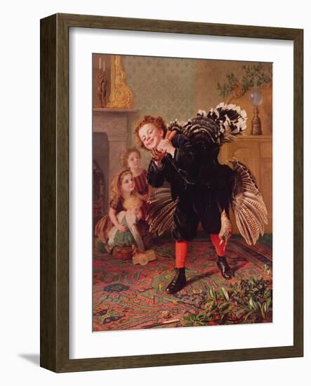 Here Comes the Gobbler..., C.1877-Sophie Anderson-Framed Giclee Print