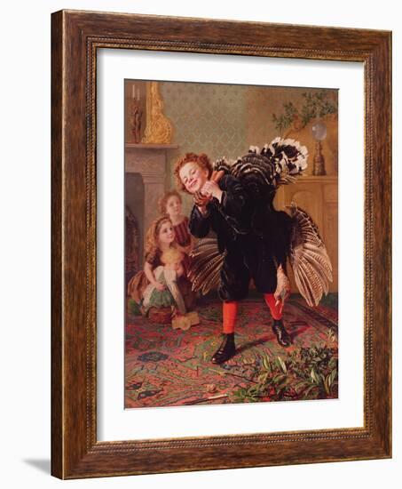 Here Comes the Gobbler..., C.1877-Sophie Anderson-Framed Giclee Print