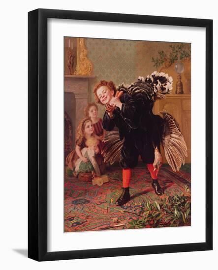 Here Comes the Gobbler..., C.1877-Sophie Anderson-Framed Giclee Print