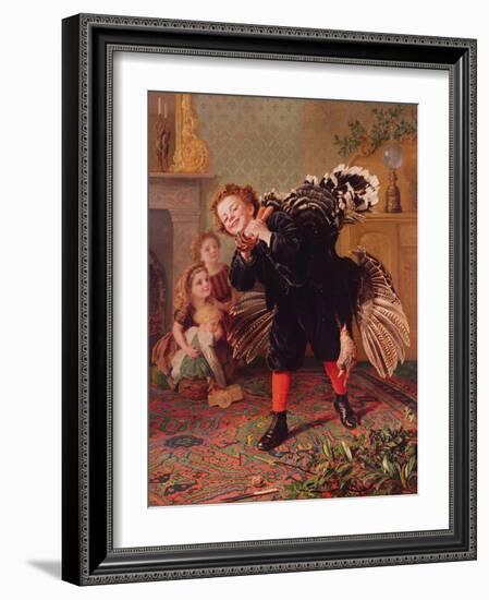 Here Comes the Gobbler..., C.1877-Sophie Anderson-Framed Giclee Print