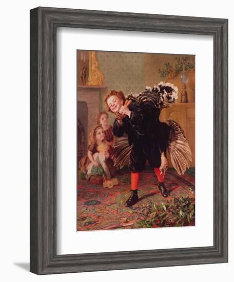 Here Comes the Gobbler..., C.1877-Sophie Anderson-Framed Premium Giclee Print