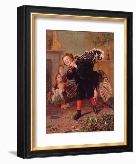 Here Comes the Gobbler..., C.1877-Sophie Anderson-Framed Premium Giclee Print