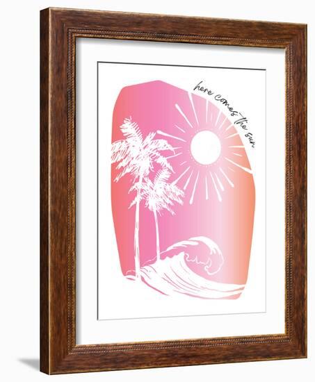 Here Comes The Sun Pinks-Jennifer McCully-Framed Art Print