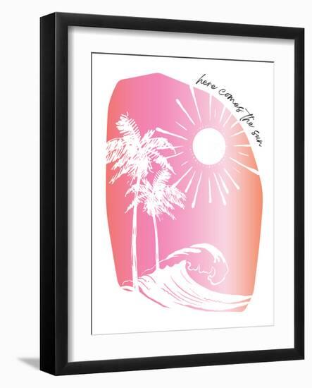 Here Comes The Sun Pinks-Jennifer McCully-Framed Art Print