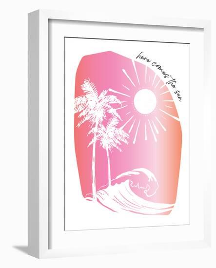 Here Comes The Sun Pinks-Jennifer McCully-Framed Art Print