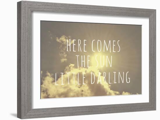 Here Comes the Sun-Vintage Skies-Framed Giclee Print