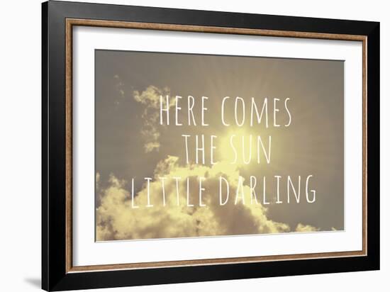 Here Comes the Sun-Vintage Skies-Framed Giclee Print