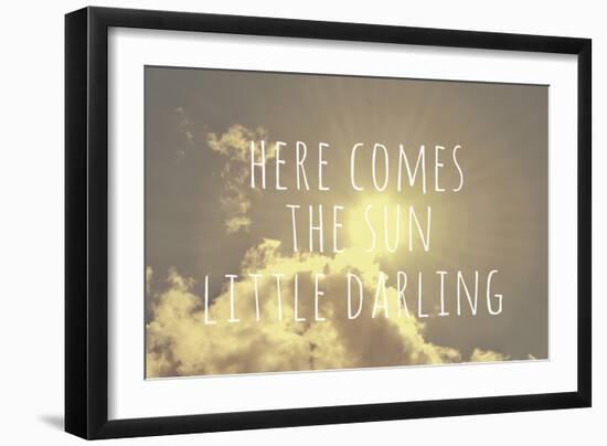 Here Comes the Sun-Vintage Skies-Framed Giclee Print