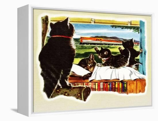 Here Comes Your Train, Chester-Charles Bracker-Framed Premier Image Canvas