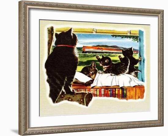 Here Comes Your Train, Chester-Charles Bracker-Framed Giclee Print