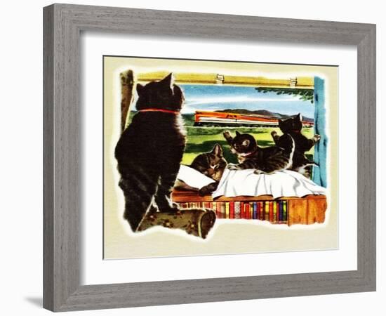 Here Comes Your Train, Chester-Charles Bracker-Framed Giclee Print