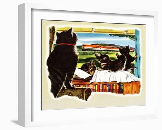 Here Comes Your Train, Chester-Charles Bracker-Framed Giclee Print