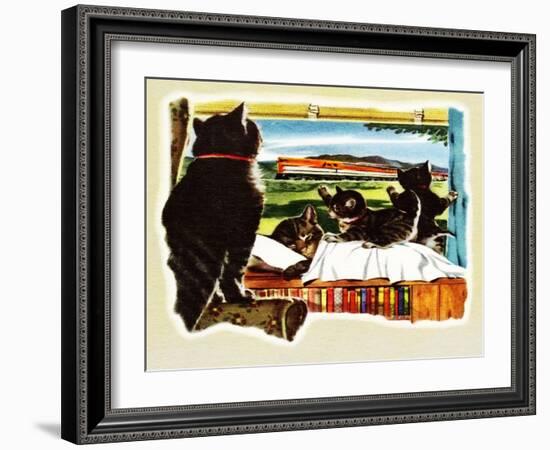 Here Comes Your Train, Chester-Charles Bracker-Framed Giclee Print