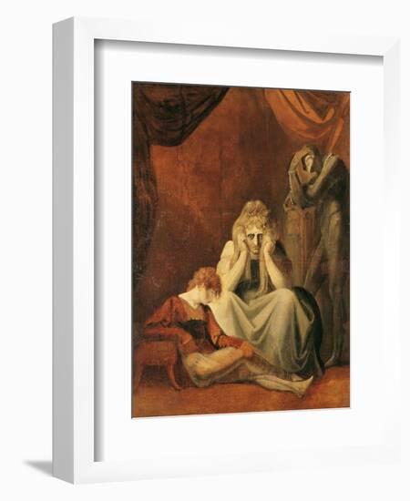 Here I and Sorrow Sit", Act II Scene I of "King John" by William Shakespeare 1783-Henry Fuseli-Framed Giclee Print