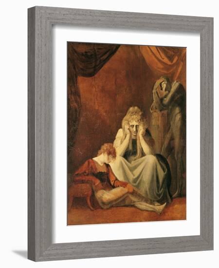 Here I and Sorrow Sit", Act II Scene I of "King John" by William Shakespeare 1783-Henry Fuseli-Framed Giclee Print