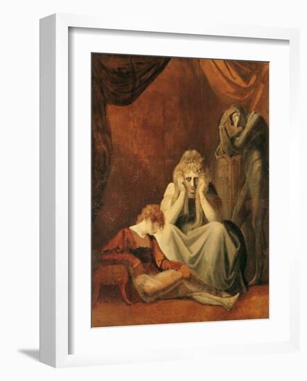 Here I and Sorrow Sit", Act II Scene I of "King John" by William Shakespeare 1783-Henry Fuseli-Framed Giclee Print