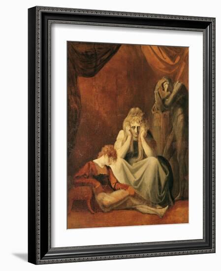 Here I and Sorrow Sit", Act II Scene I of "King John" by William Shakespeare 1783-Henry Fuseli-Framed Giclee Print