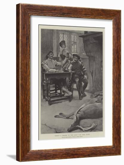 Here's a Health to the Lass!-John Scott-Framed Giclee Print