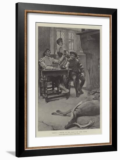 Here's a Health to the Lass!-John Scott-Framed Giclee Print