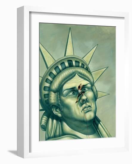 Here's Looking Achoo!, 2000 (Acrylic on Illustration Board)-Anita Kunz-Framed Giclee Print