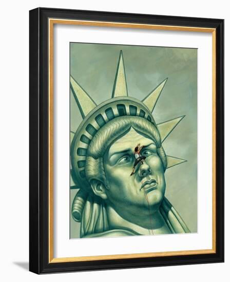 Here's Looking Achoo!, 2000 (Acrylic on Illustration Board)-Anita Kunz-Framed Giclee Print