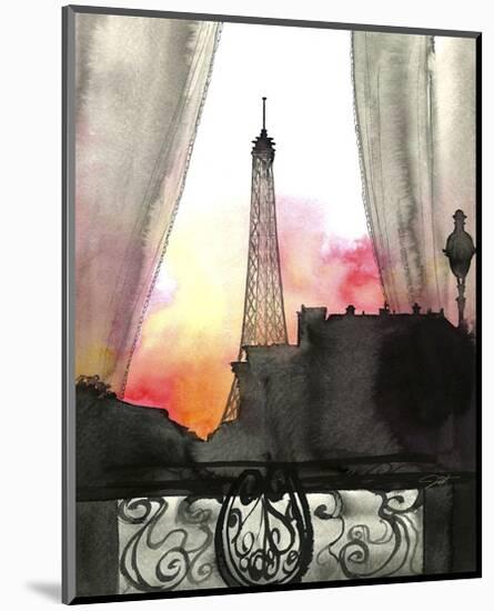 Here’s Looking at You Paris-Jessica Durrant-Mounted Art Print