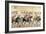 Here the French are Fighting, Detail from the Bayeux Tapestry, Before 1082-null-Framed Giclee Print