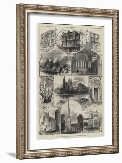 Hereford and Ludlow, Visited by the Royal Archaeological Institute-null-Framed Giclee Print