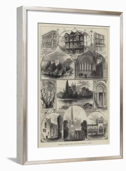 Hereford and Ludlow, Visited by the Royal Archaeological Institute-null-Framed Giclee Print