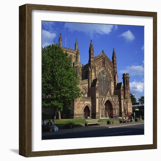 Hereford Cathedral, Hereford, Herefordshire, England, United Kingdom, Europe-Roy Rainford-Framed Photographic Print