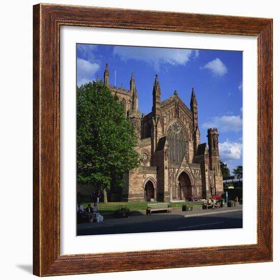 Hereford Cathedral, Hereford, Herefordshire, England, United Kingdom, Europe-Roy Rainford-Framed Photographic Print