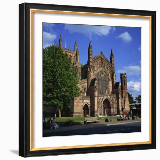 Hereford Cathedral, Hereford, Herefordshire, England, United Kingdom, Europe-Roy Rainford-Framed Photographic Print