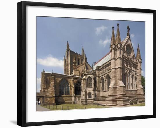 Hereford Cathedral, Hereford, Herefordshire, Midlands, England, United Kingdom-David Hughes-Framed Photographic Print