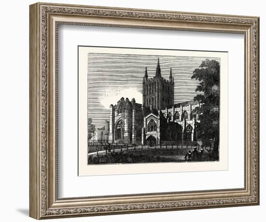 Hereford Cathedral, UK-null-Framed Giclee Print