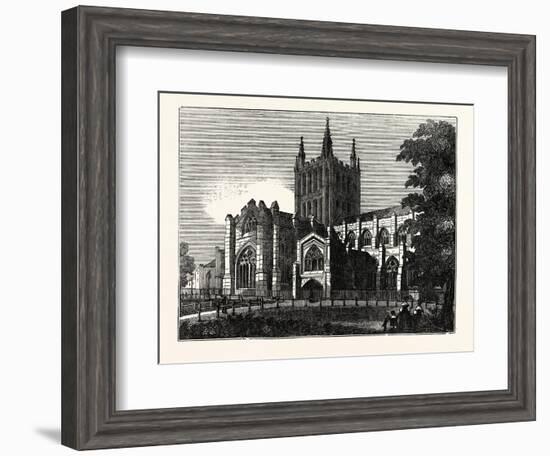 Hereford Cathedral, UK-null-Framed Giclee Print