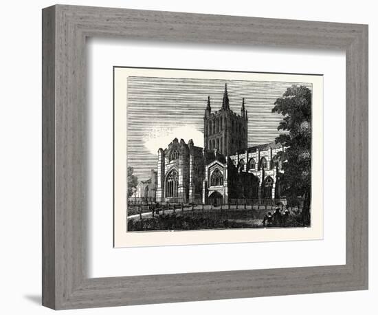 Hereford Cathedral, UK-null-Framed Giclee Print