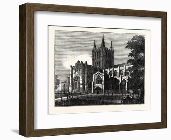 Hereford Cathedral, UK-null-Framed Giclee Print