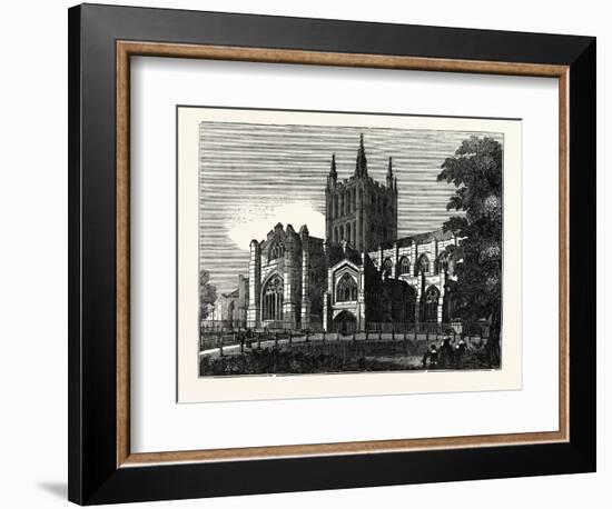 Hereford Cathedral, UK-null-Framed Giclee Print