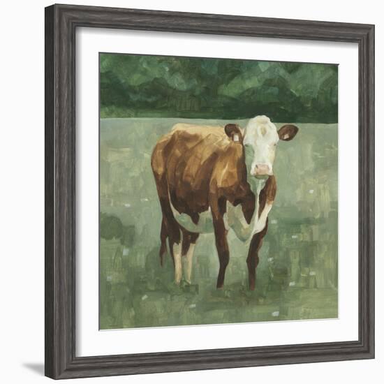 Hereford Cattle I-Emma Scarvey-Framed Art Print